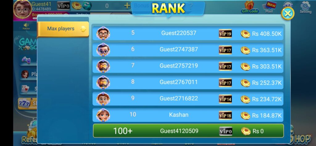 3Patti Pearl APK Refer and Earn free Money in Pakistan